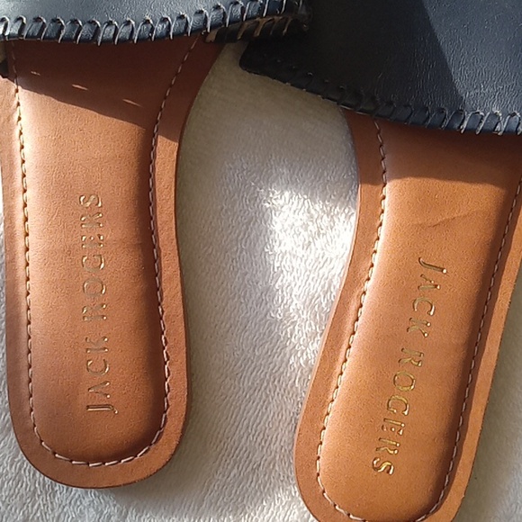 NWOT Jack Rogers Dark Navy & Brown Size 9.5 Womens Slide Sandals - Picture 4 of 5